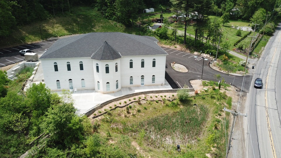 The ICWPA building and parking area